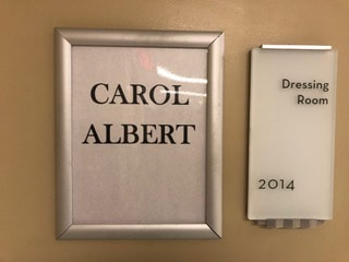 Carol Albert Dressing Room.