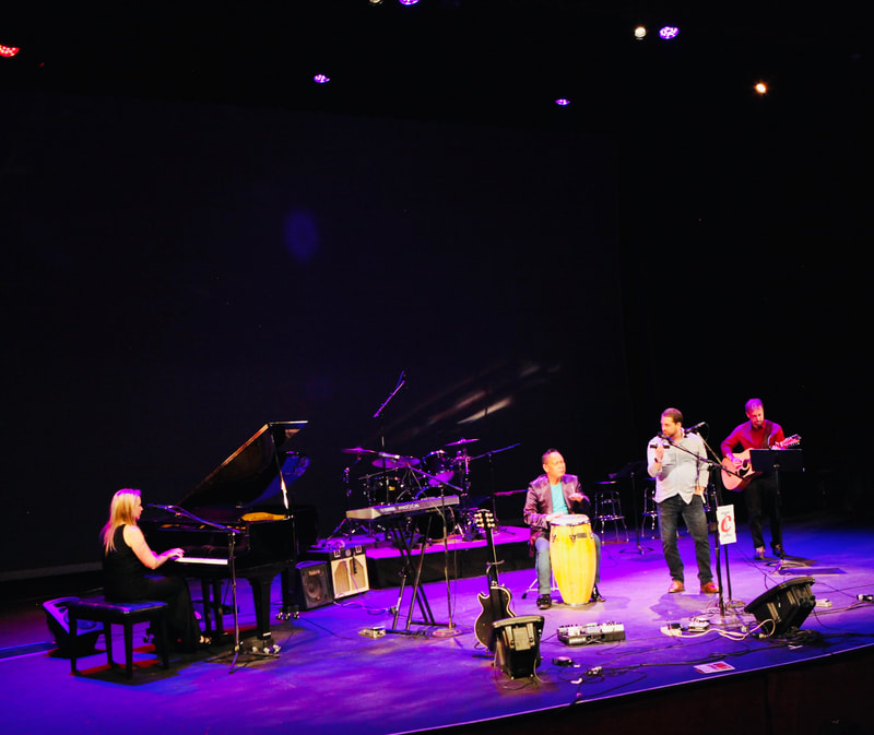 Carol Albert Live at the El Portal Theater with the Indie Collaborative. Musicians included Dale Edwards, Vito Gregoli, Brian Sargent.